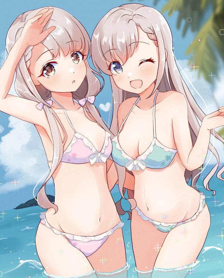 hisakawa hayate and hisakawa nagi (idolmaster and 2 more) drawn by mouchi_(mouchimochi)