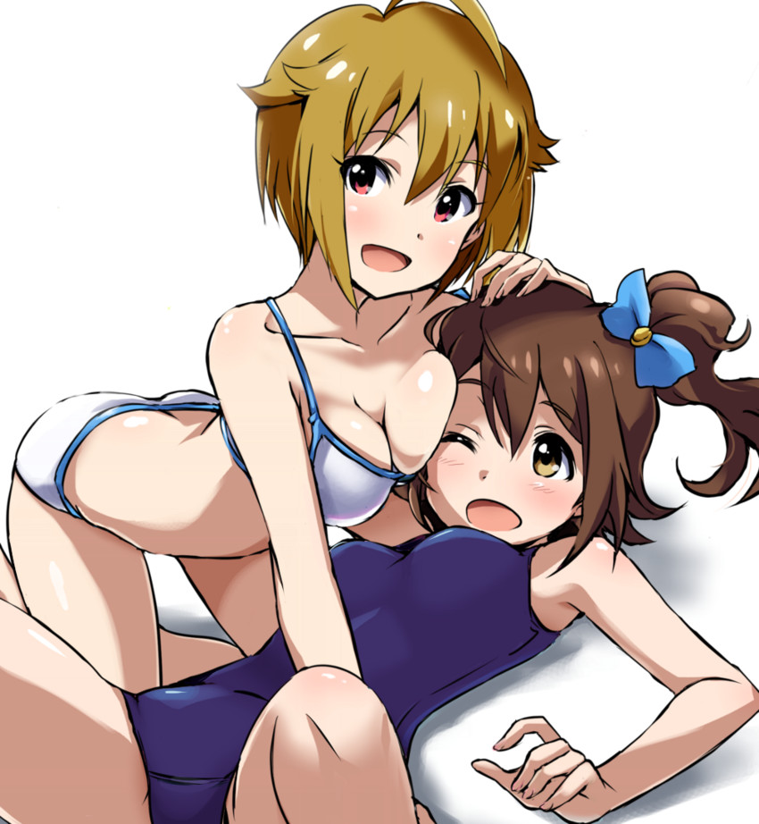 ibuki tsubasa and kasuga mirai (idolmaster and 1 more) drawn by tokiani