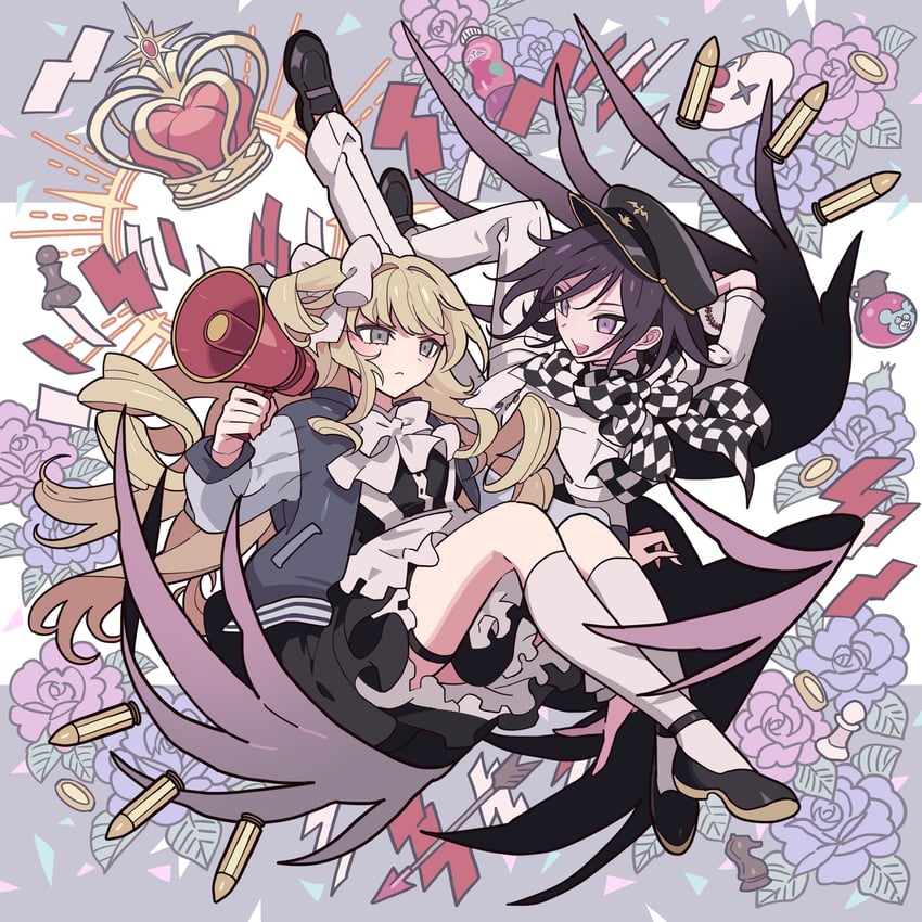 oma kokichi (original and 2 more) drawn by meremero