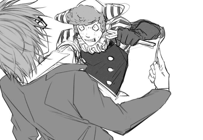 randal ivory and sebastian de tomato smith chicken legs (randal's friends) drawn by tsukasa_(tsukasa_mimizuku)