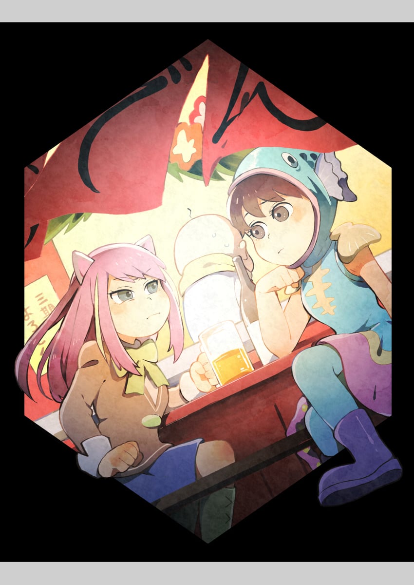 yowai totoko, hashimoto nyaa, and chibita (osomatsu and 1 more) drawn by ouka_(stan)