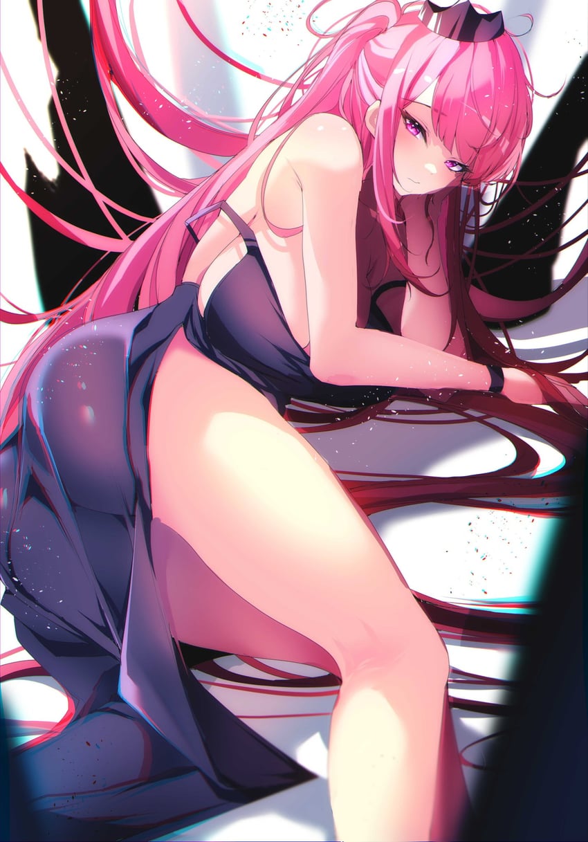 mori calliope (hololive and 1 more) drawn by the0neulost