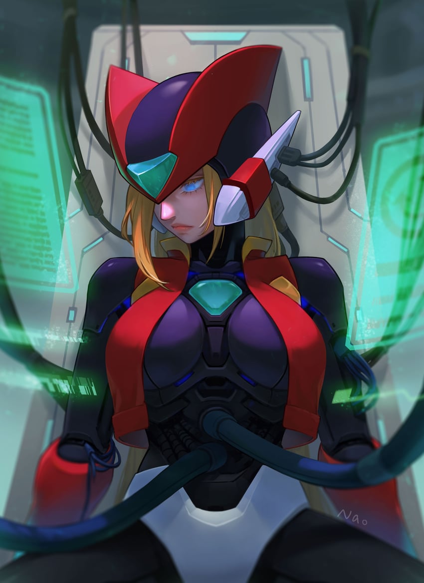 zero, zero(z), and bliss zero (mega man and 1 more) drawn by nao_(gatita)