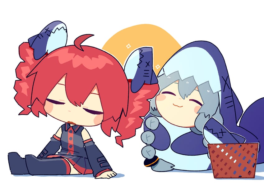 kasane teto and kizuna akari (vocaloid and 2 more) drawn by konohoshi