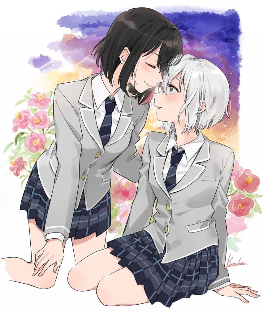 mitake ran and aoba moca (bang dream!) drawn by karuha