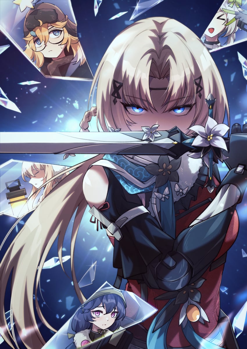 suomi, ksvk, dushevnaya, wkp, littara, and 2 more (girls' frontline and 1 more) drawn by cs_(connectedskyy)
