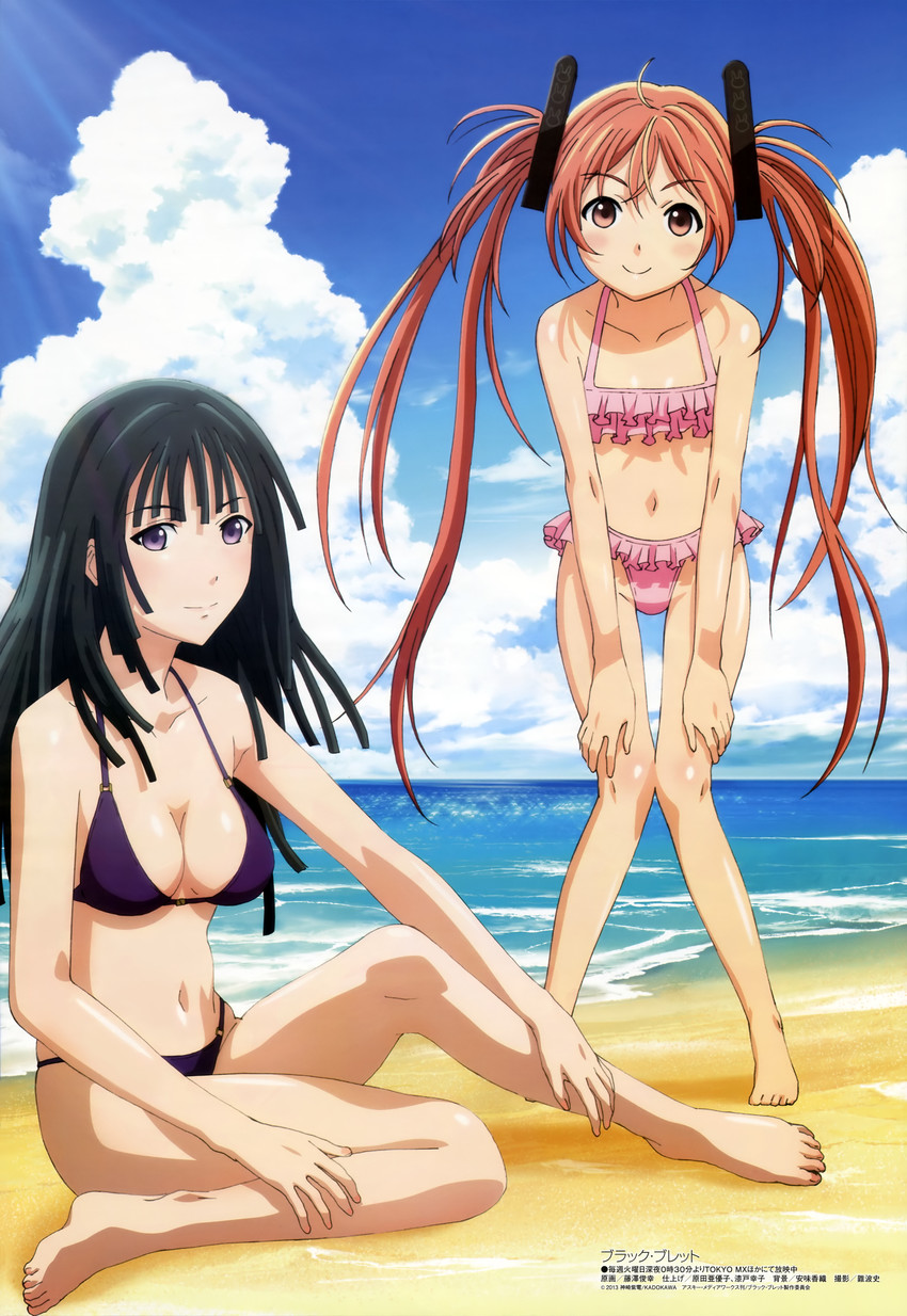 aihara enju and tendou kisara (megami magazine and 1 more) drawn by fujisawa_toshiyuki