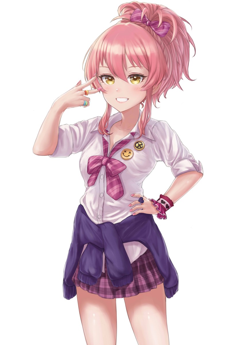 jougasaki mika (idolmaster and 1 more) drawn by hk_(haruka_210)