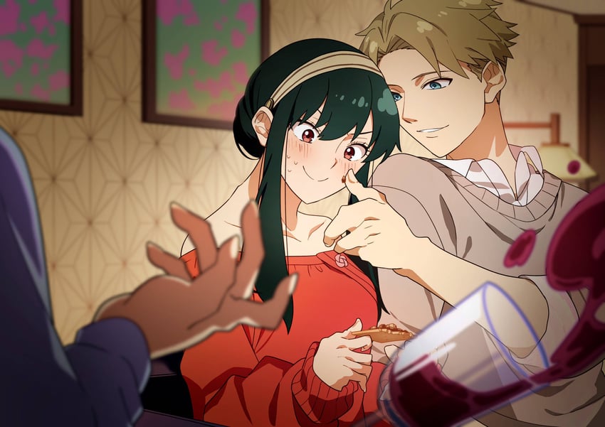 yor briar, twilight, and yuri briar (spy x family) drawn by oekakisuru_uni