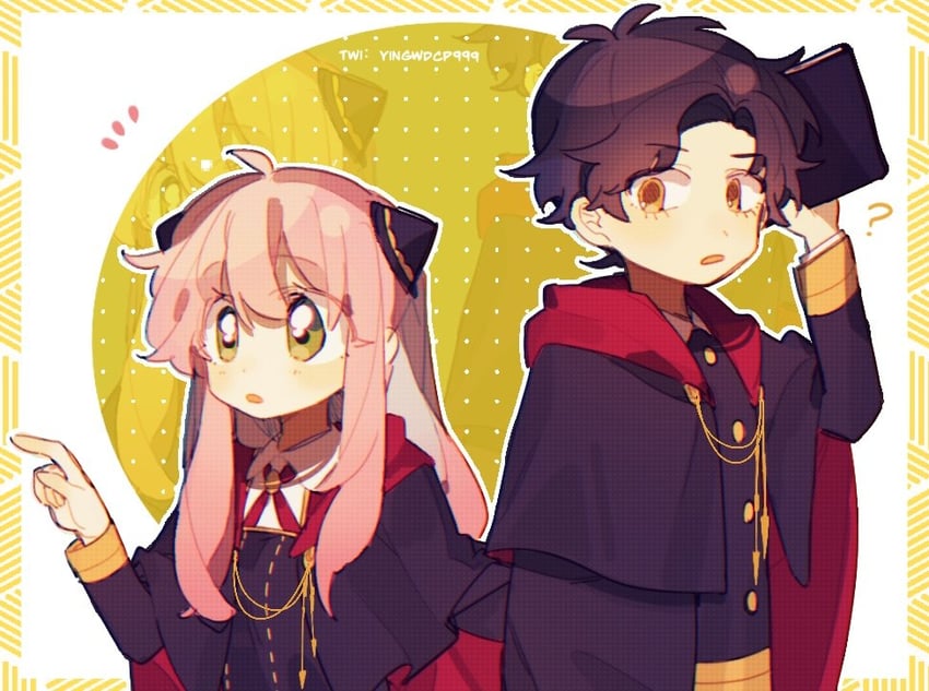anya and damian desmond (spy x family) drawn by yingwdcp999