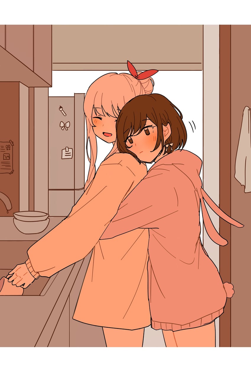 shinonome ena and akiyama mizuki (project sekai) drawn by kyline
