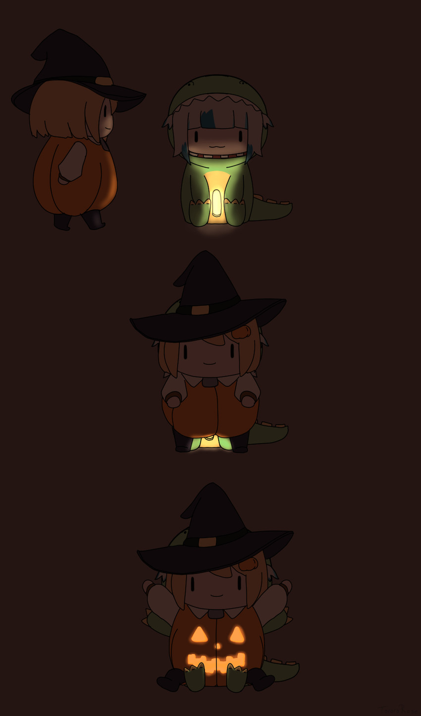 gawr gura, watson amelia, and smol ame (hololive and 1 more) drawn by torororose