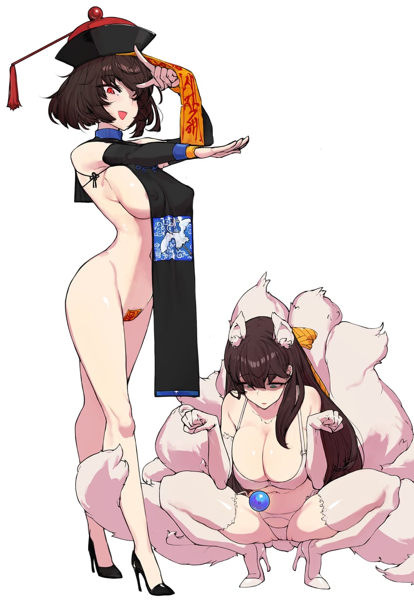 karin wong and joo shiyoung (counter:side) drawn by deliciousmeatart