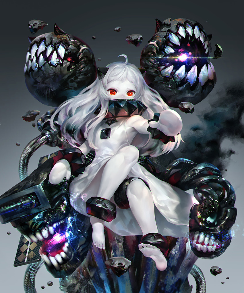 northern ocean princess and enemy aircraft (kantai collection) drawn by bacius