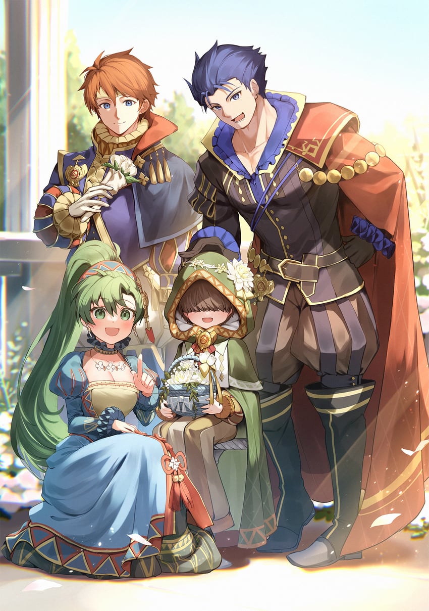 lyn, eliwood, hector, and mark (fire emblem and 2 more) drawn by nakabayashi_zun