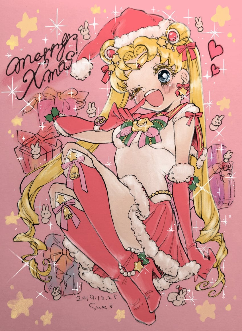 tsukino usagi and sailor moon (bishoujo senshi sailor moon) drawn by pnpp_tako