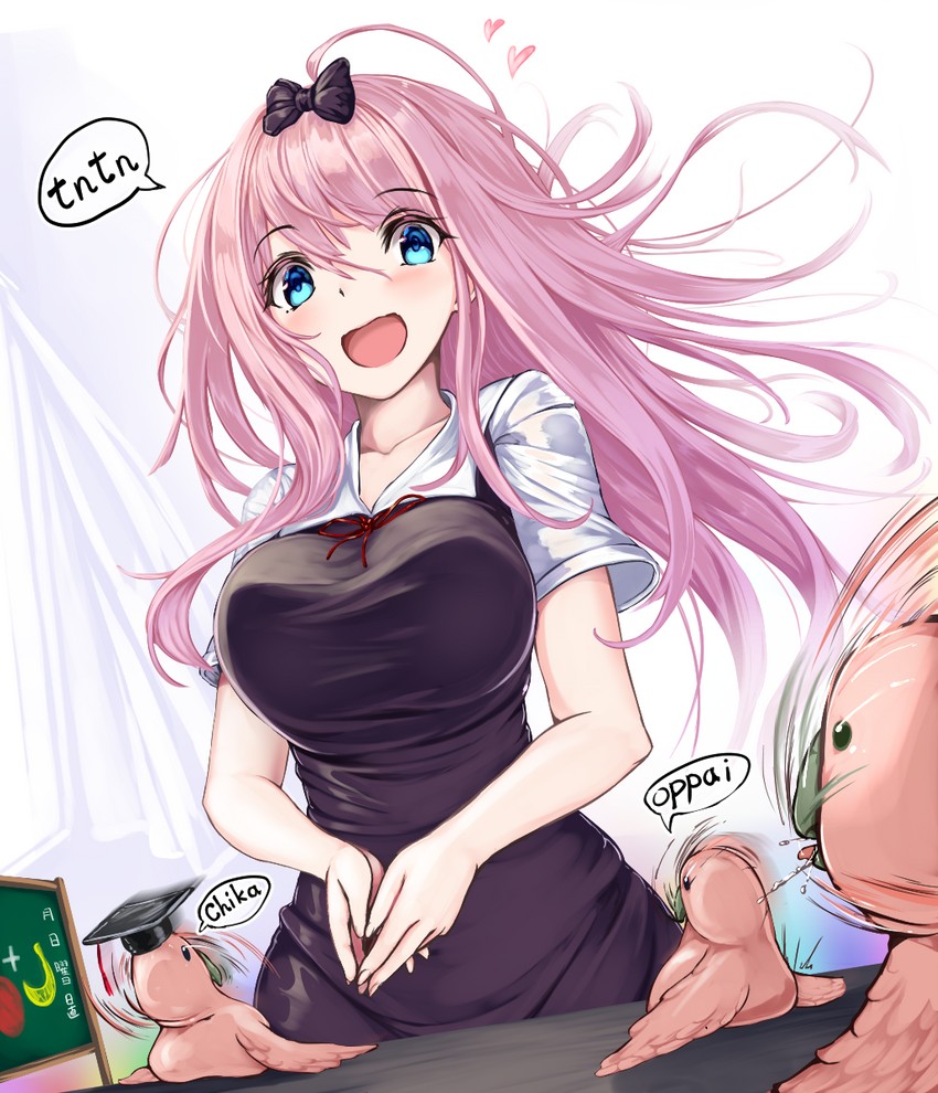 fujiwara chika (kaguya-sama wa kokurasetai ~tensai-tachi no renai zunousen~) drawn by monikano