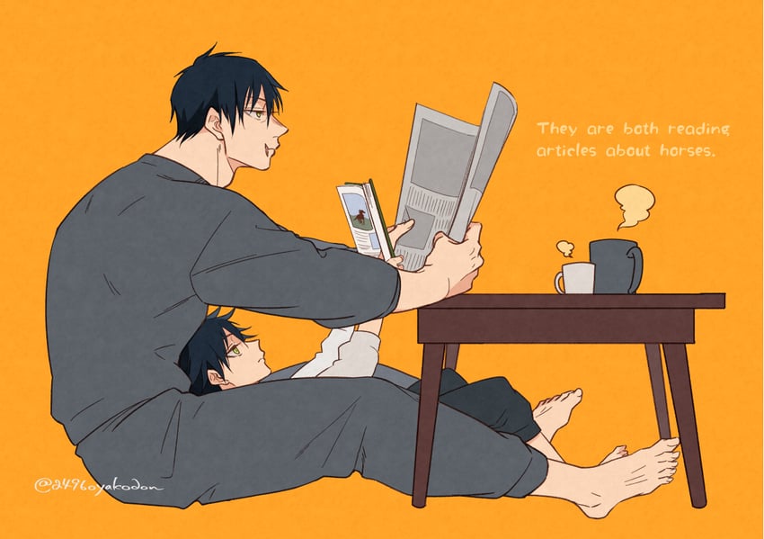 fushiguro megumi and fushiguro touji (jujutsu kaisen) drawn by 2496oyakodon