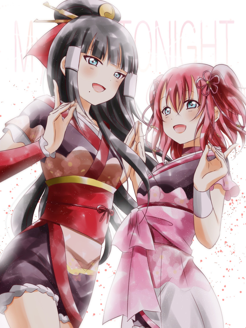 kurosawa dia and kurosawa ruby (love live! and 1 more) drawn by smile_(violet)