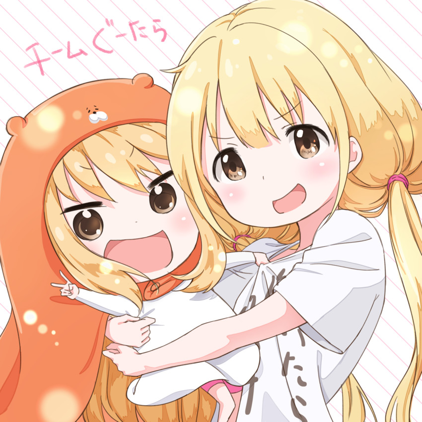 futaba anzu, doma umaru, and komaru (idolmaster and 2 more) drawn by kinako_(shiratama_mochi)