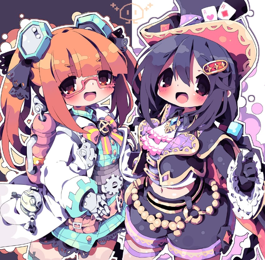 ikebukuro akiha and miyoshi sana (idolmaster and 1 more) drawn by dangomushi
