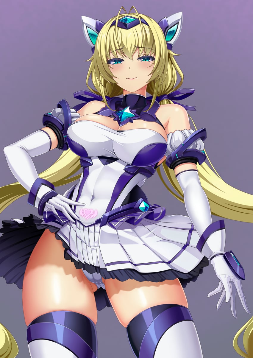 katsuragi souma and exs-tia spica (kouyoku senki exs-tia) drawn by harold_japan