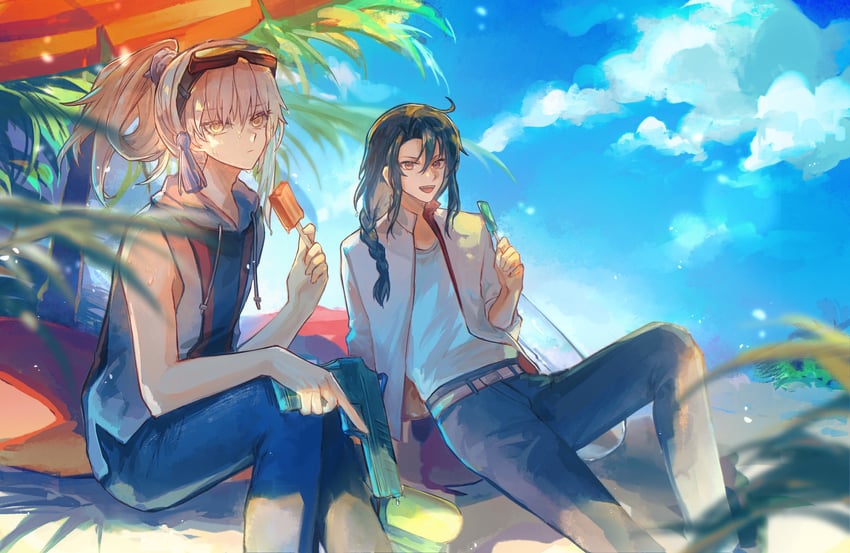 archer and zheng chenggong (fate and 1 more) drawn by miean_(xieji081)