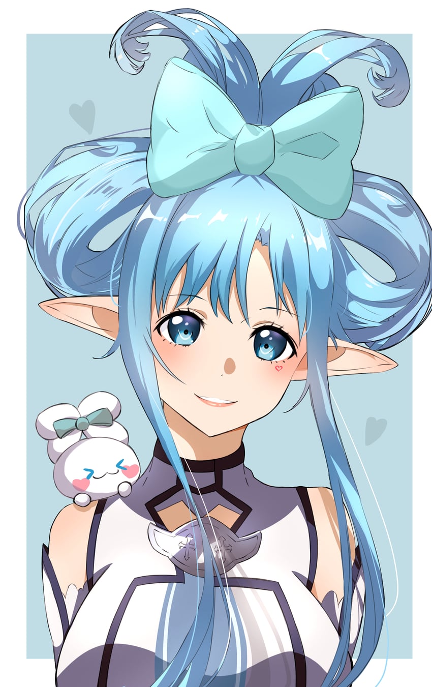 asuna and cinnamoroll (sword art online and 2 more) drawn by a_(tznu7345)
