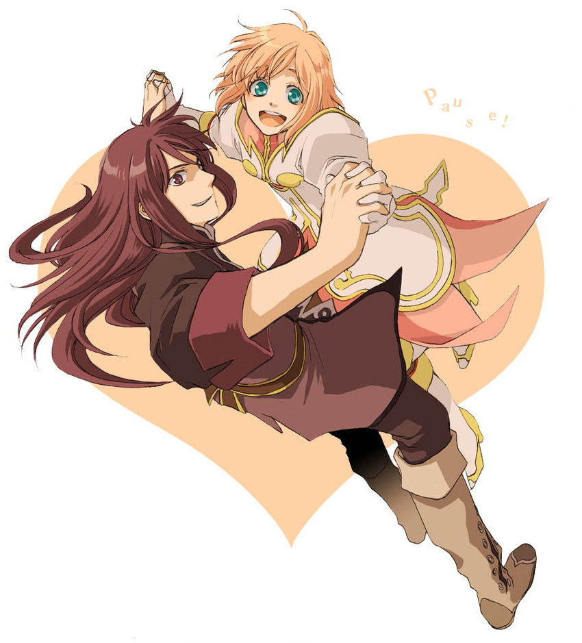 yuri lowell and estellise sidos heurassein (tales of and 1 more) drawn by tyokityoki