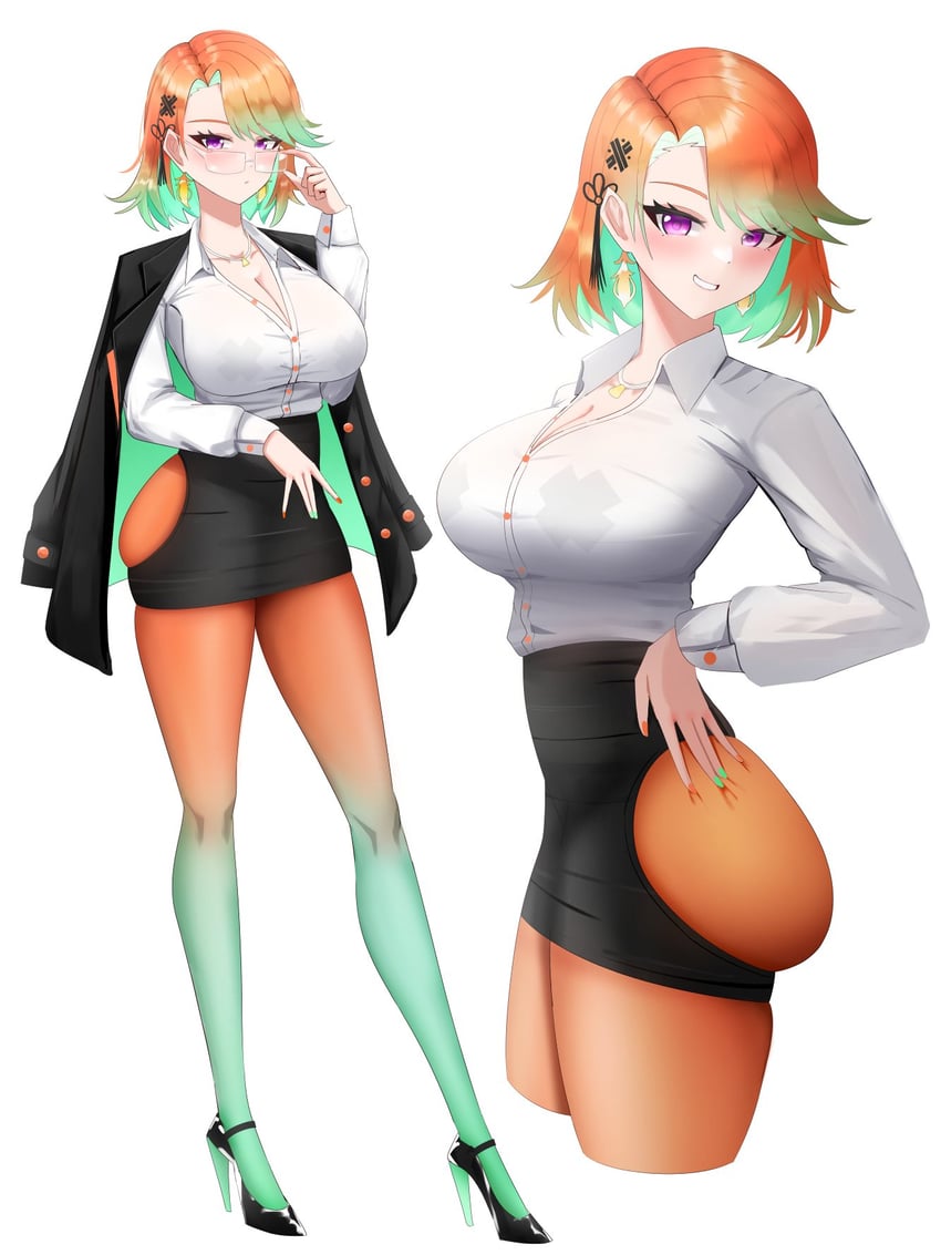 takanashi kiara and nerissa ravencroft (hololive and 1 more) drawn by dadangge
