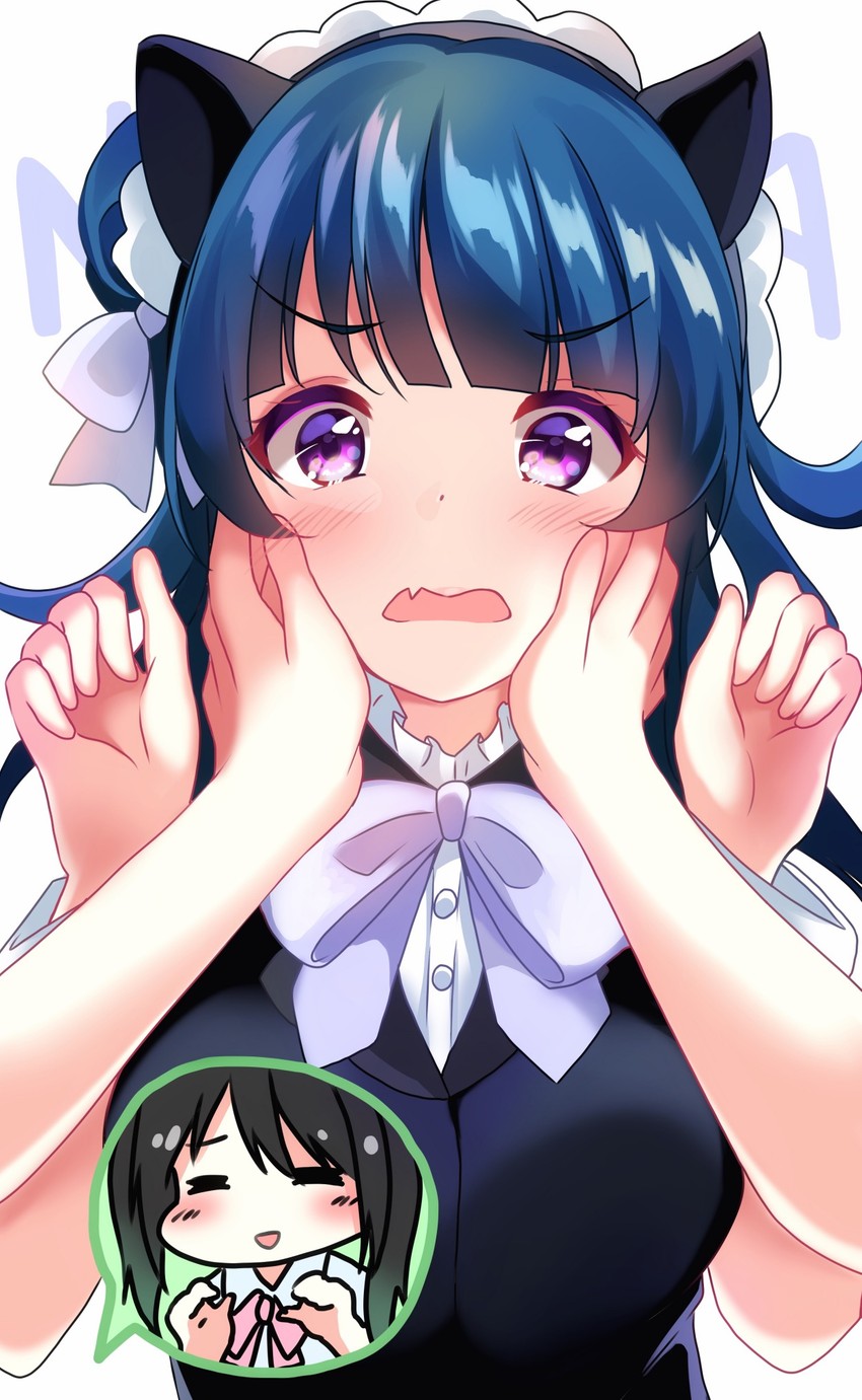 tsushima yoshiko and takasaki yu (love live! and 2 more) drawn by depe
