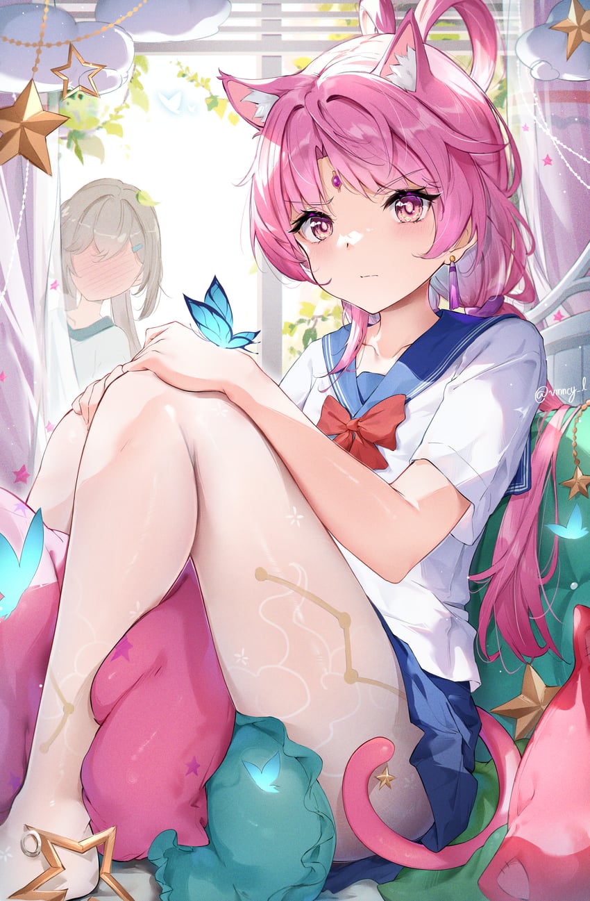 fu xuan and qingque (honkai and 1 more) drawn by vincent_leo