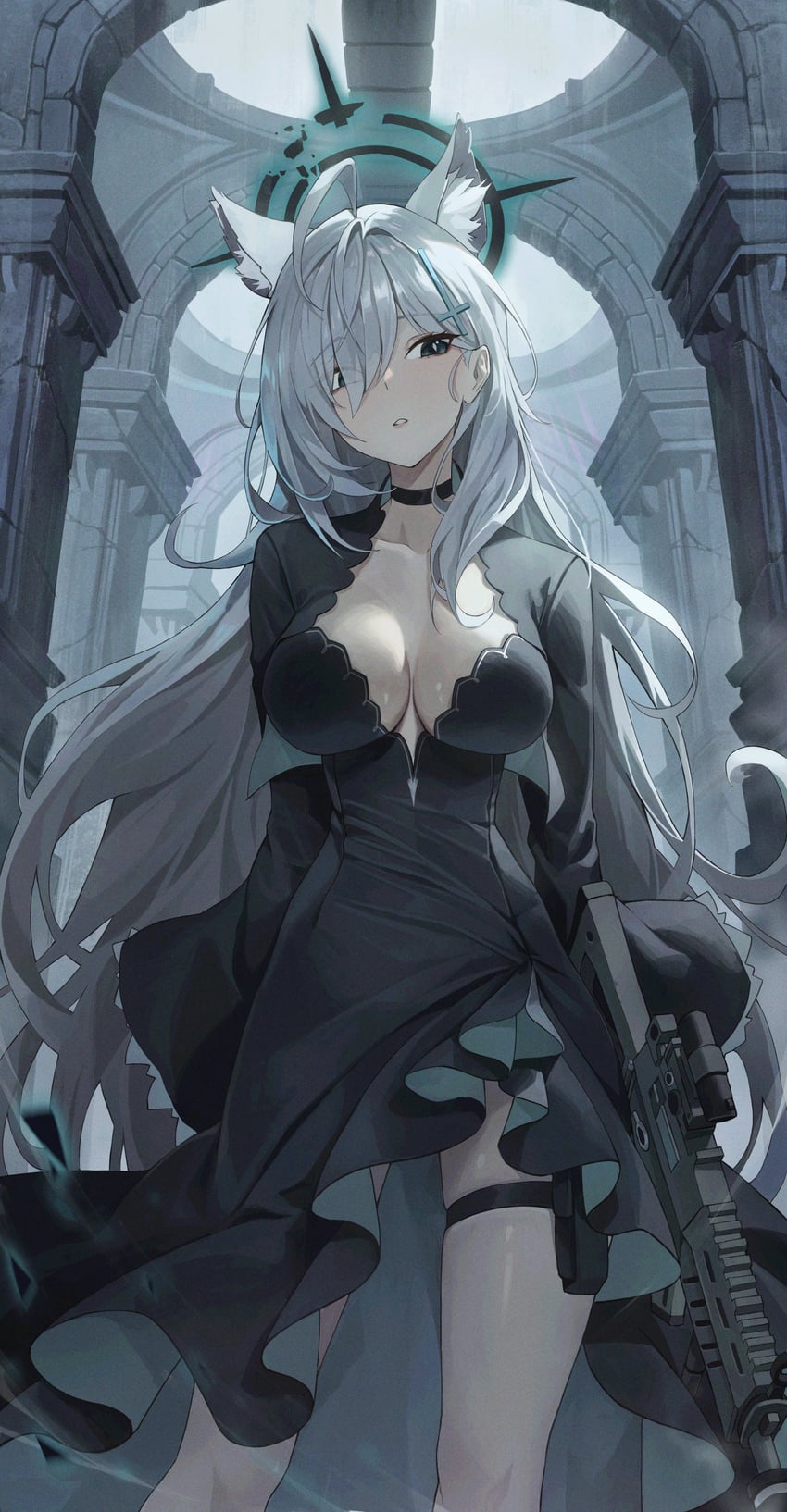 shiroko and shiroko terror (blue archive) drawn by netural