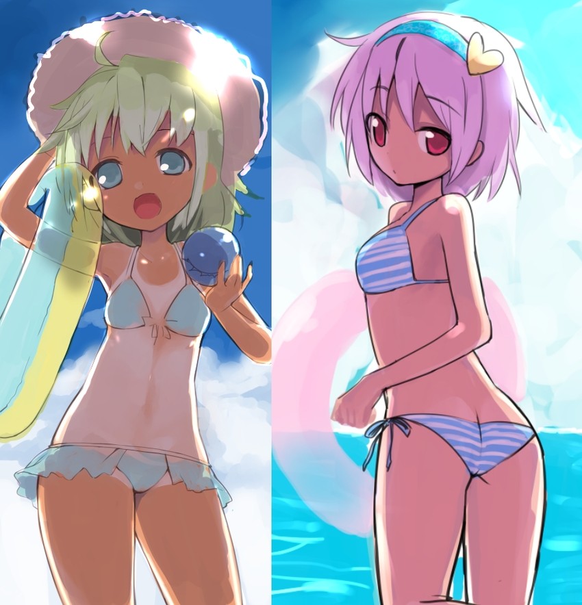 komeiji koishi and komeiji satori (touhou) drawn by numako