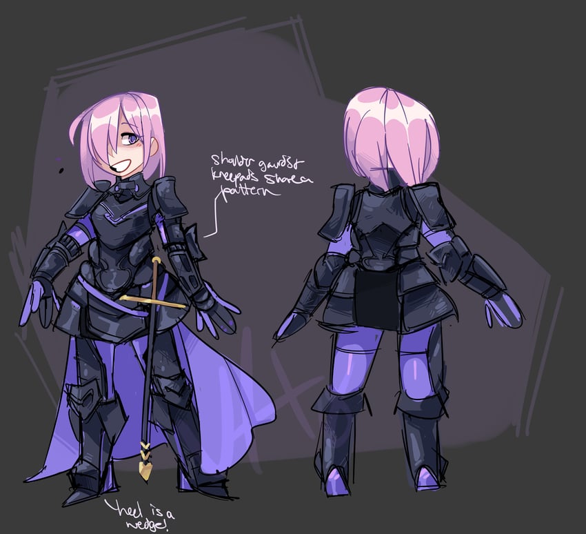 mash kyrielight (fate and 1 more) drawn by vitwixt