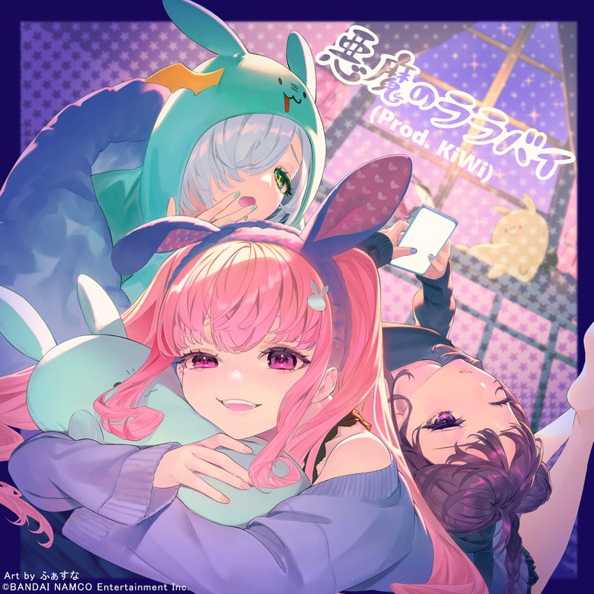 sakurano mimito, inubousaki shian, and minakami hina (denonbu) drawn by fasna