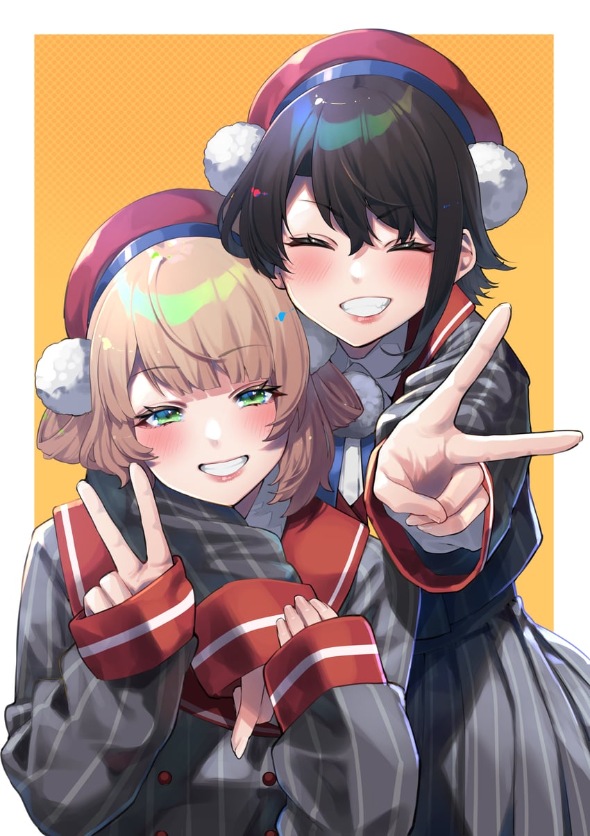 oozora subaru and shigure ui (hololive and 1 more) drawn by mikan_(chipstar182)
