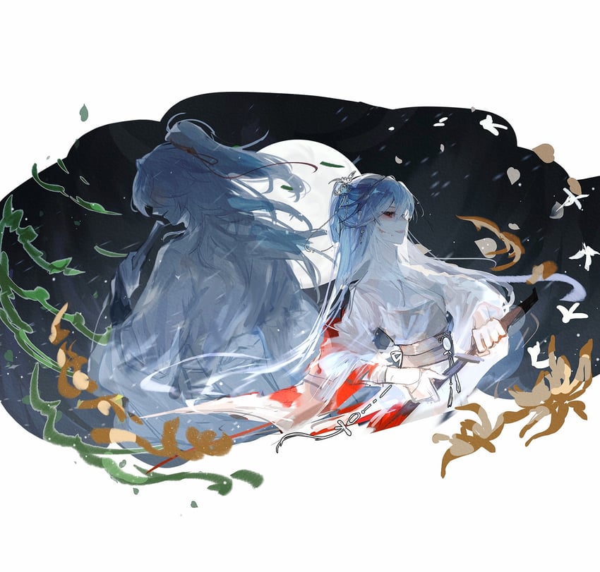 jingliu and jing yuan (honkai and 1 more) drawn by qinghuan041