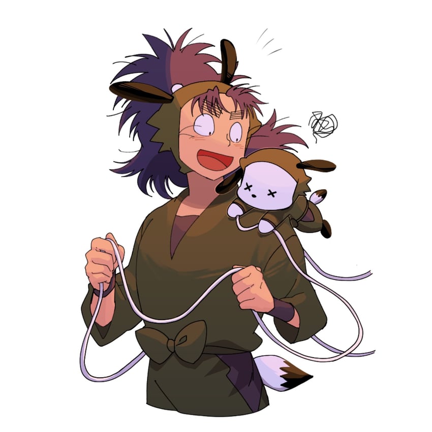 pochacco and nanamatsu koheita (sanrio and 1 more) drawn by ruiori_saikou
