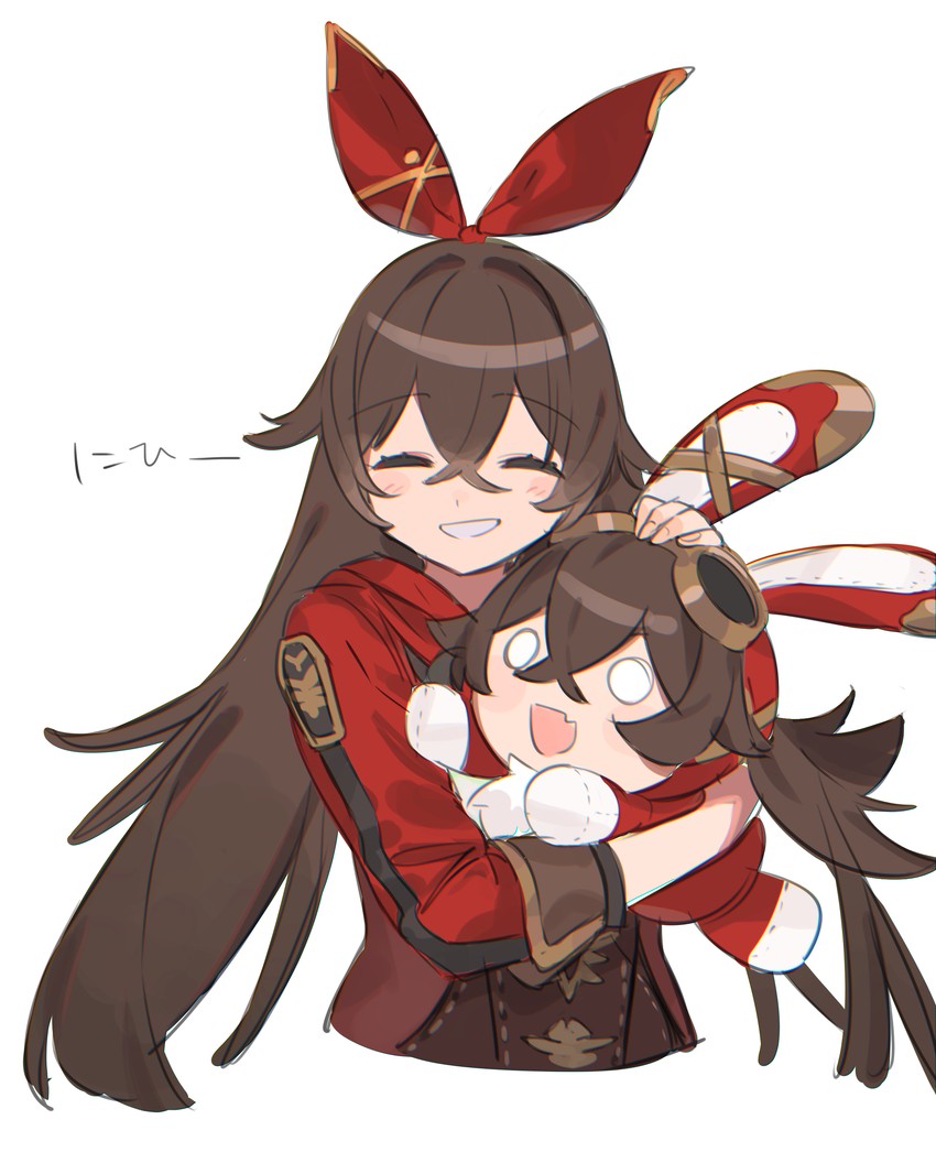 amber and baron bunny (genshin impact) drawn by 4410_(kanimiso)