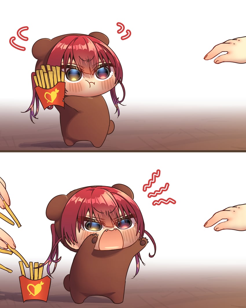 houshou marine and houshou kumarine (hololive) drawn by harumina_mau