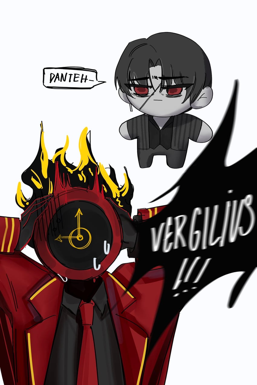 dante and vergilius (project moon and 1 more) drawn by nhasta_r