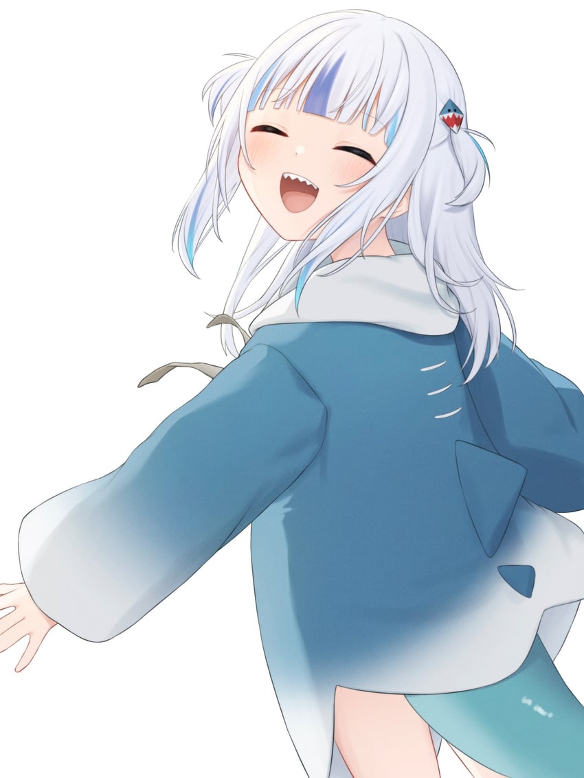 gawr gura (hololive and 1 more) drawn by aka_tadaima