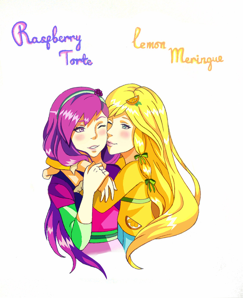 raspberry torte and lemon meringue (strawberry shortcake) drawn by polina_levchuk