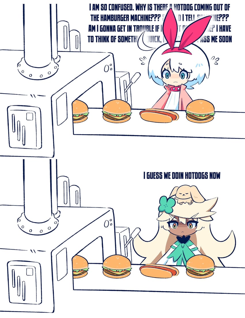 ramlethal valentine, elphelt valentine, and magehound (guilty gear) drawn by 3rf
