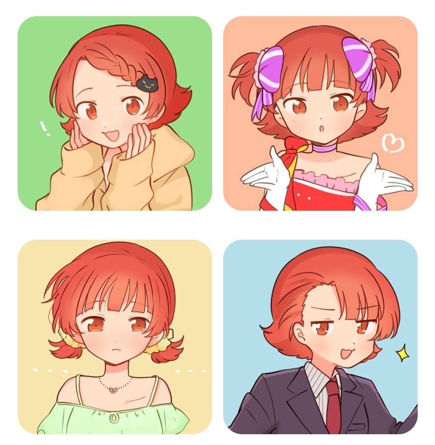 nonohara akane (idolmaster and 2 more) drawn by uwkpt
