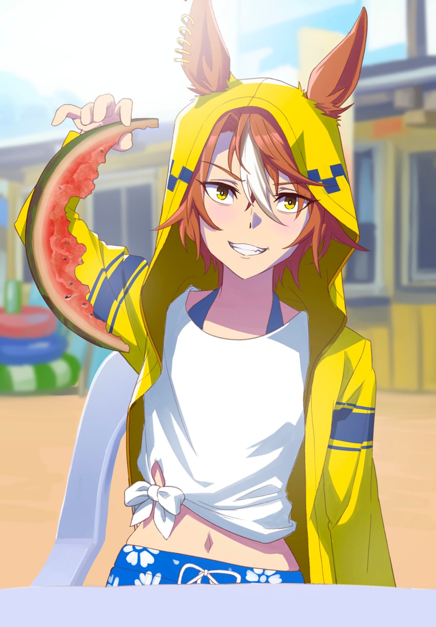 dictus striker (umamusume and 1 more) drawn by sinnra_art