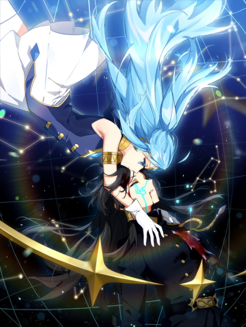 lord, mu, and female lord (lord of heroes) drawn by huge_0330