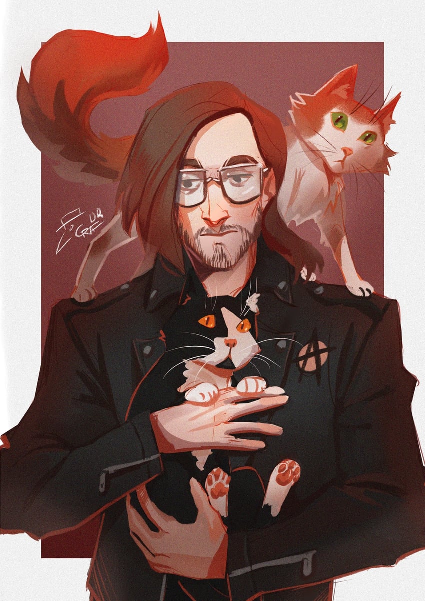 egor letov (original and 1 more) drawn by dr.graf