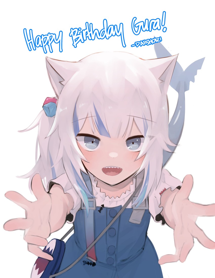 gawr gura (hololive and 1 more) drawn by daiishori
